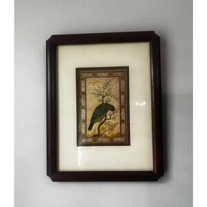 Vintage Windsor Art print, Oriental Birds I, Mughal-style bird illustration